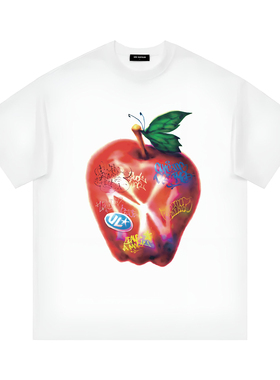 2026SS艺术家系列重磅短袖T恤潮 油画苹果小香风上衣轻奢小众半袖