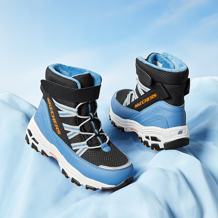 Skechers斯凯奇儿童雪地靴保暖棉鞋男童鞋低筒短靴加绒,童鞋/婴儿鞋/亲子鞋,雪地靴,淘宝优惠券,粉丝福利购,淘宝优惠卷