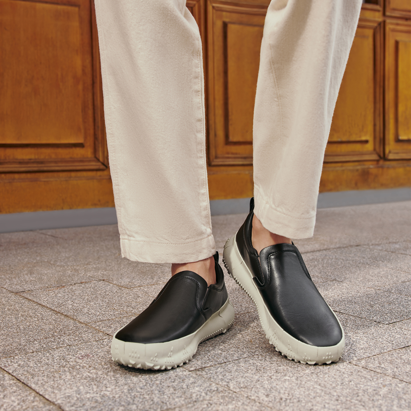 斯凯奇夏季新品复古随型一脚蹬舒适休闲鞋日常通勤轻便耐磨易打理