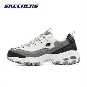 Skechers斯凯奇女鞋椰乳大理石灯芯绒奶茶熊运动春夏季男鞋老爹鞋