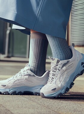 斯凯奇云岚闪穿鞋户外男鞋女鞋透气休闲鞋运动鞋老爹鞋徒步登山鞋