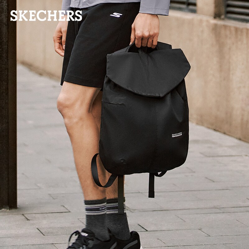 Skechers斯凯奇男女款双肩包电脑包办公书包大容量小背包运动包包