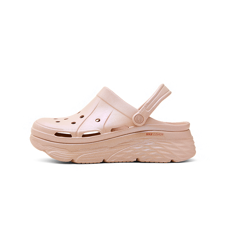 Skechers斯凯奇秋冬季款女鞋休闲厚底洞洞鞋百搭外穿凉拖鞋111267