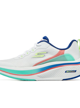 Skechers斯凯奇女鞋春夏新款厚底缓震跑步鞋撞色拼接运动鞋129002