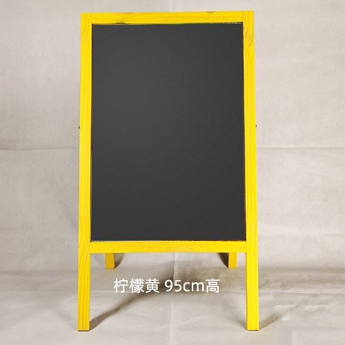 双面手写木制黑板广告牌 户外95cm高旧木色立式展示架 适用店铺门