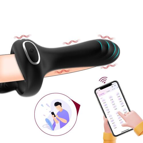 Prostate Vibrator Testicle Massage Anal Butt Plug Cock Penis