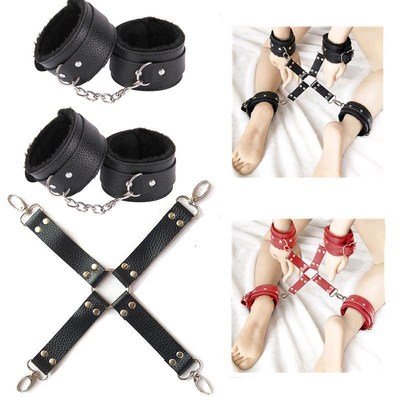 PU Leather Plush Erotic Toys For Adults BDSM Bondage Restrai
