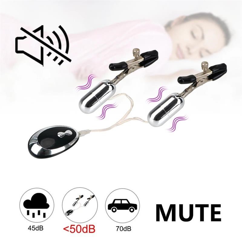 Vibrator Nipple Sucker Clips Massager Breast Sex Toy Female