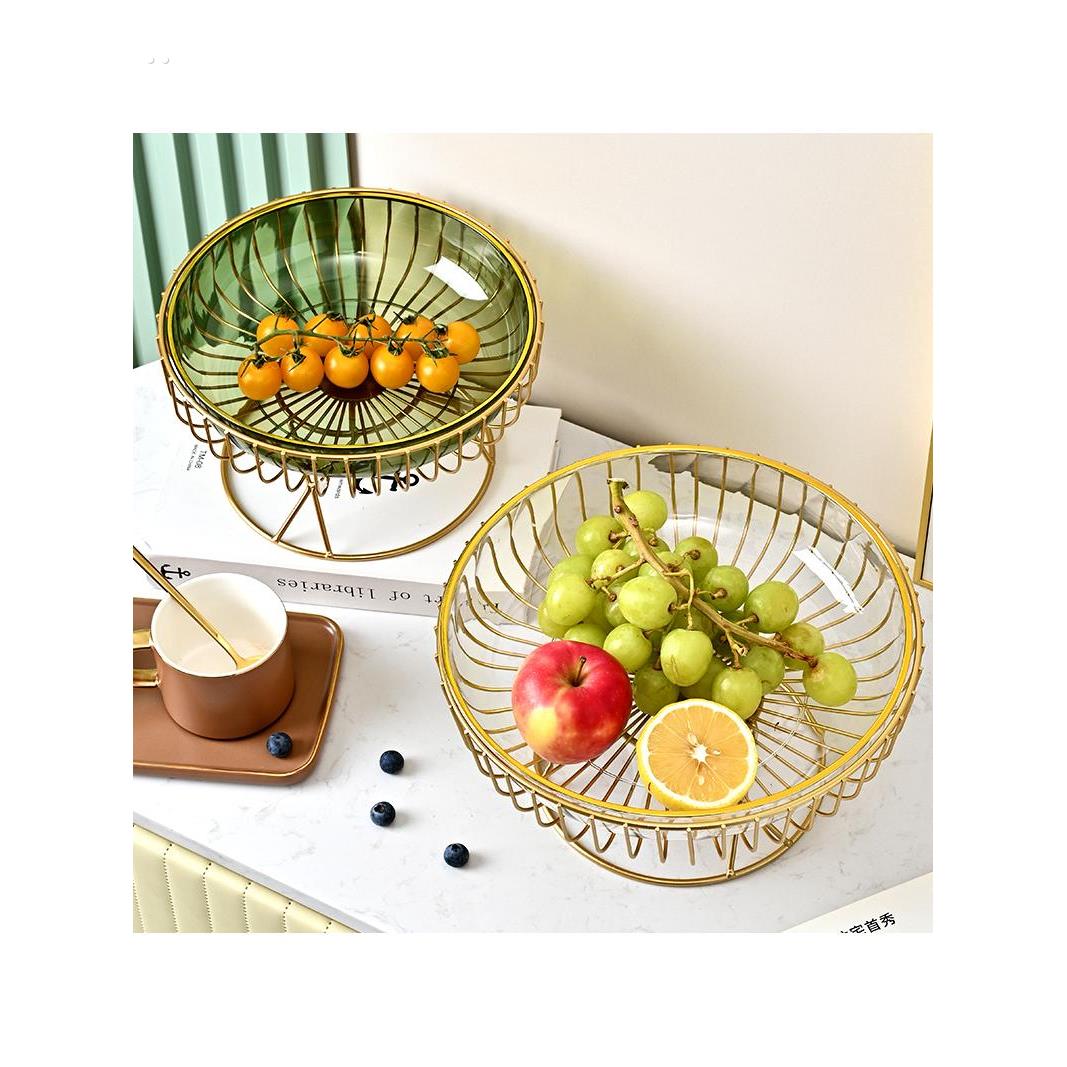 水果盘客厅茶几摆放盆家用轻奢高档果盘糖果置物架新款零食收纳盒