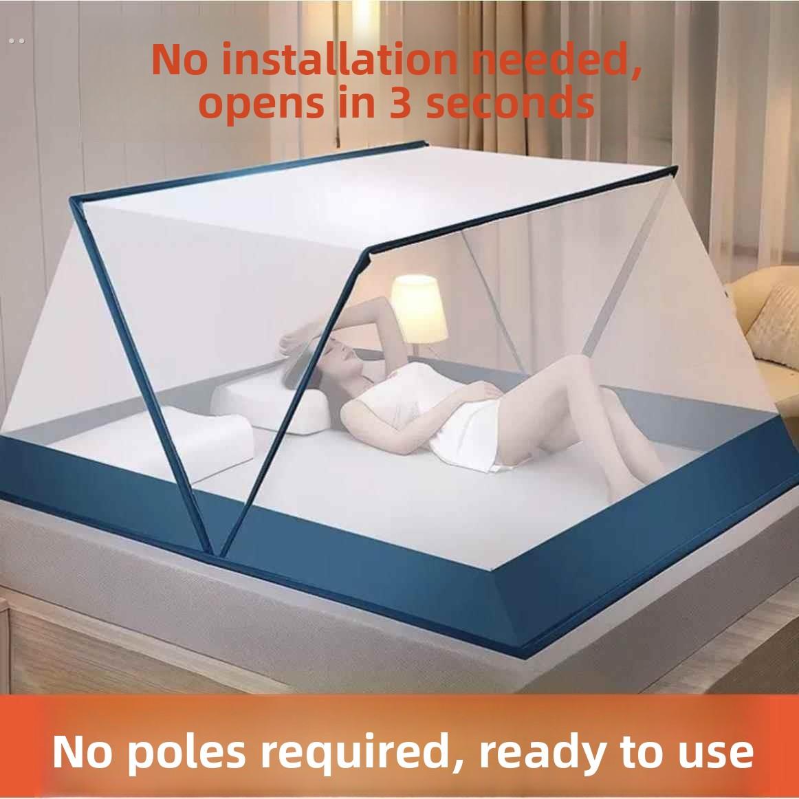 2025免安装蚊帐可折叠便携蚊帐家用野外露营宿舍蚊帐固定器网红