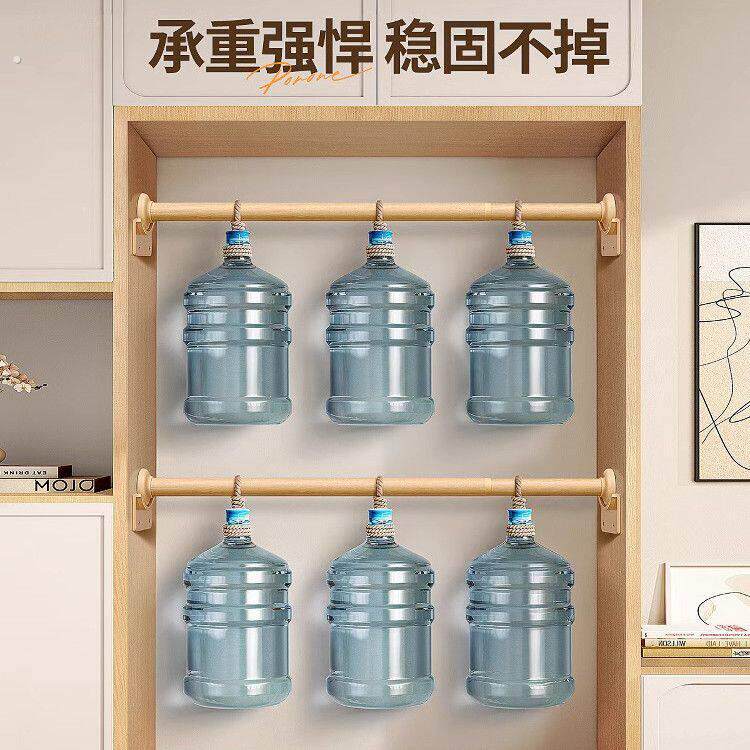 衣柜里的挂衣杆免打孔可伸缩柜内固定晾衣杆衣服伸缩杆架横杆