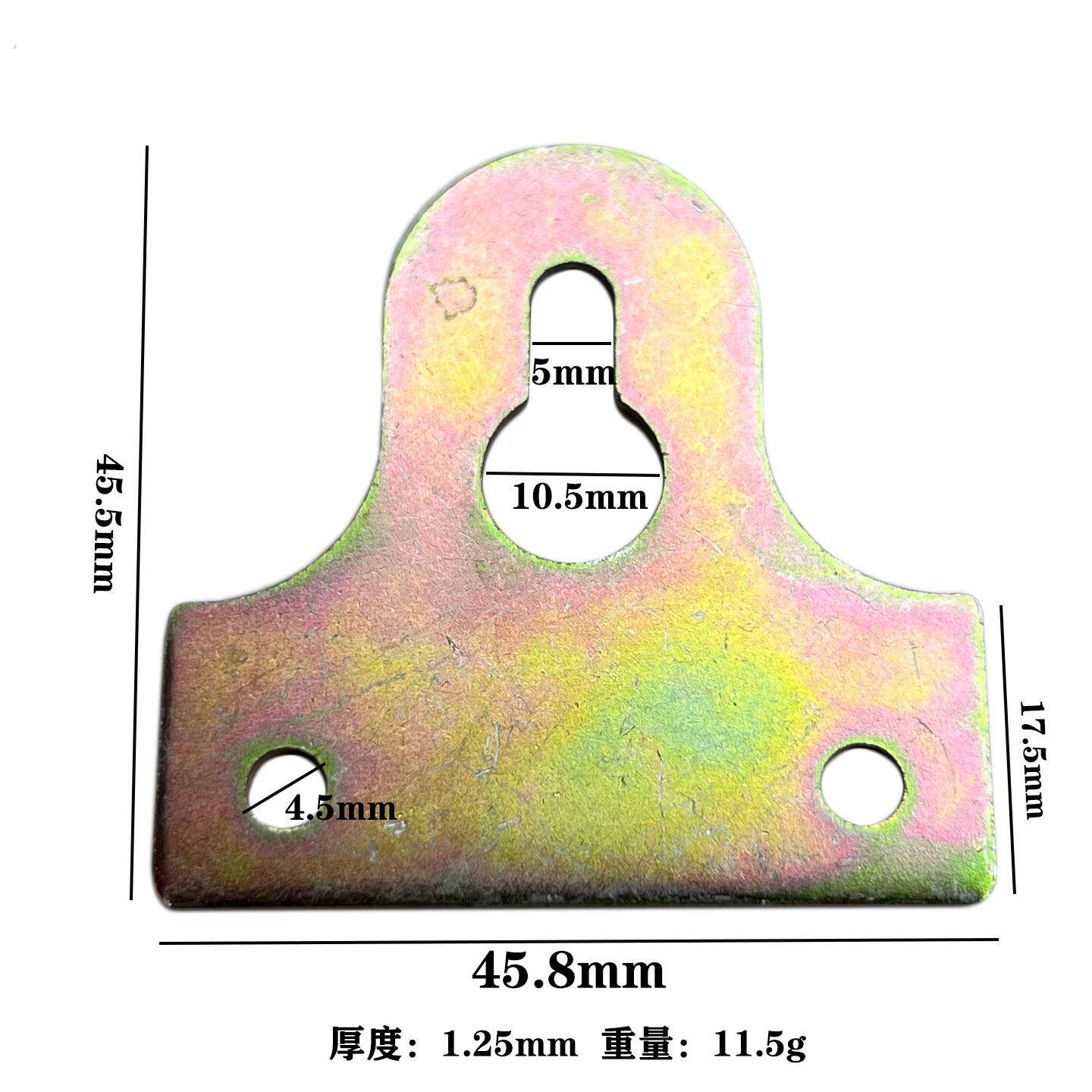 加厚渡彩大弧形挂画框相框装裱挂扣三孔铁皮挂画框挂钩相框100个