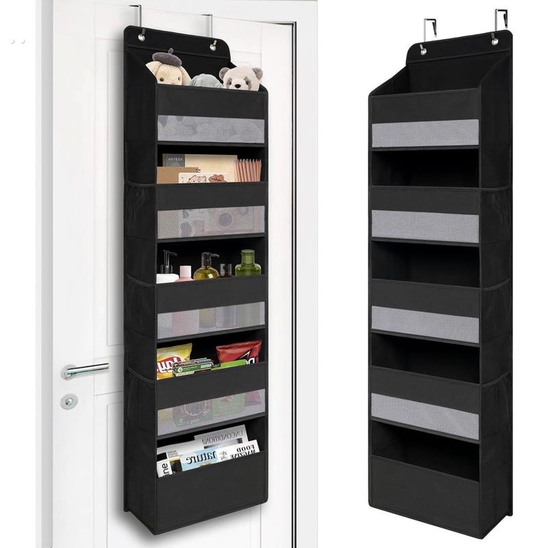 门后衣服收纳挂袋宿舍墙壁悬挂置物兜化妆室壁挂神器尿不湿整理架