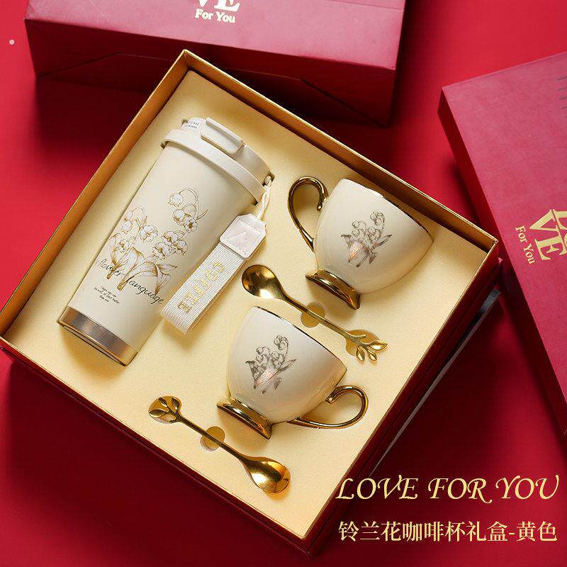 送闺蜜高级感生日礼物女生实用铃兰保温水杯香薰礼品2025新款礼盒