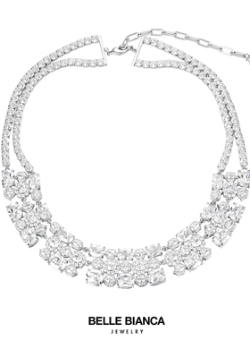 BELLEBIANCA璀璨瑰丽满钻项链