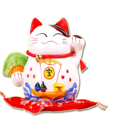 新品创意陶瓷存钱罐可爱招财猫摆件大容量儿童超大号成人客厅店铺