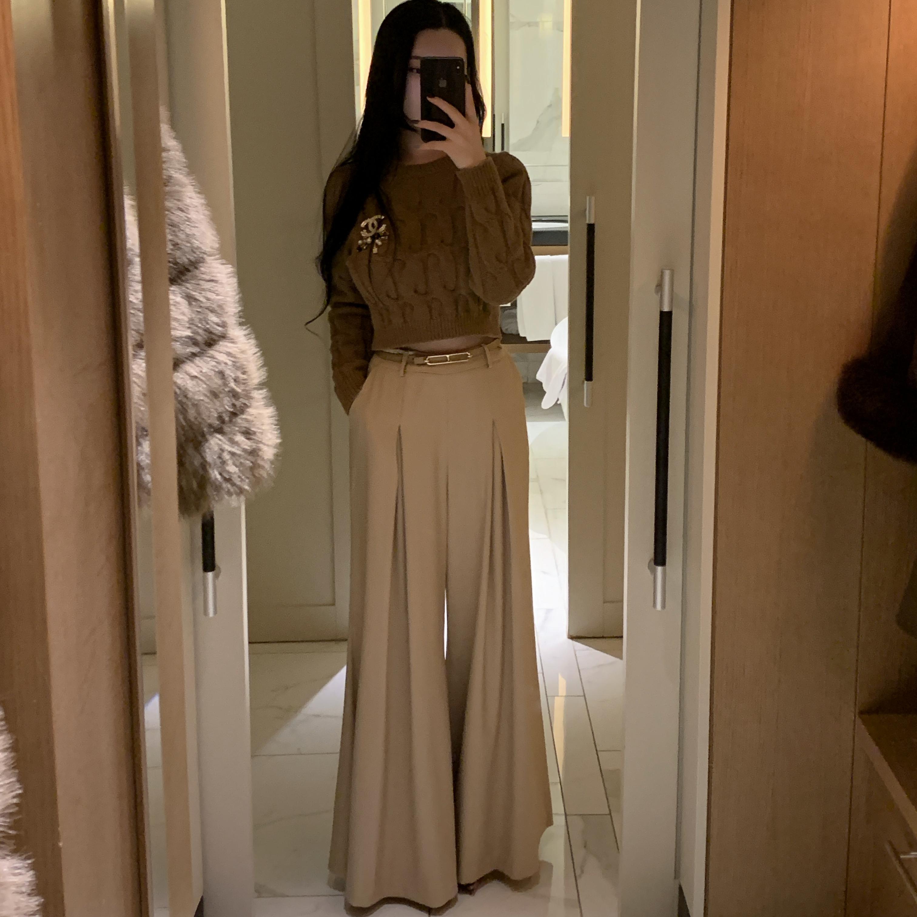 孙智惠针织内搭圆领秋冬上衣毛衣