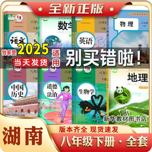 湖南专用2024正版八年级下册全套课本8本初二2中8八下湘教版数学