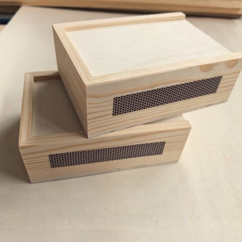 新款木质火柴收纳盒雪茄火柴整理盒酒店吧台香薰蜡烛火柴包装盒