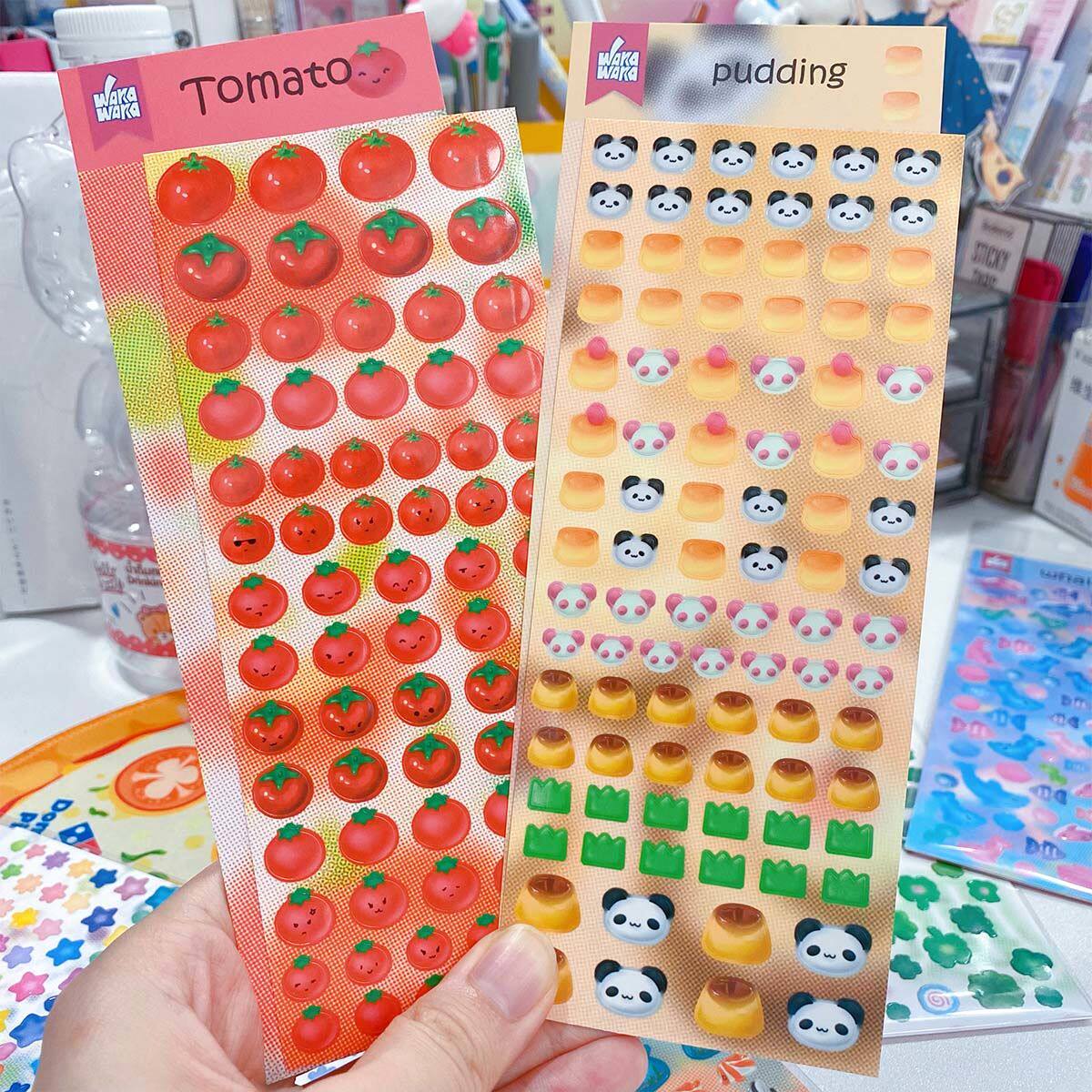 星星小鼻嘎贴纸书古早贴本小番茄金鱼手账装饰拼贴贴画diy装饰