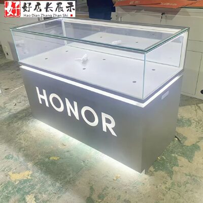 新款荣耀4.0手机柜台荣耀4.0玻璃手机柜台荣耀4.0玻璃封闭销售柜