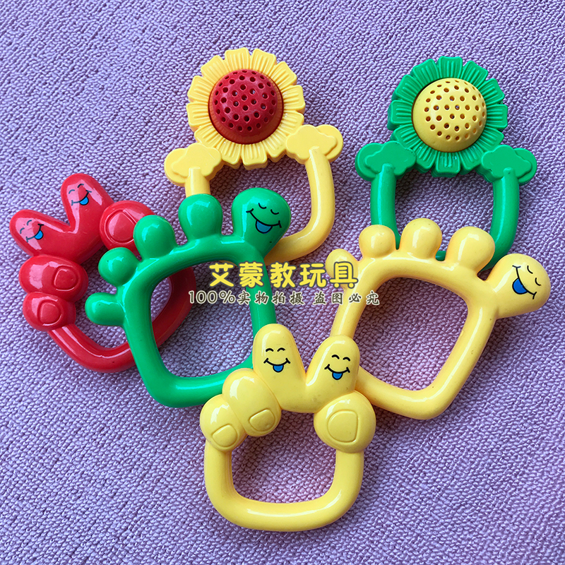 幼儿园儿童有声体操环塑料手摇铃哑铃舞蹈体操环健身晨操有声哑铃