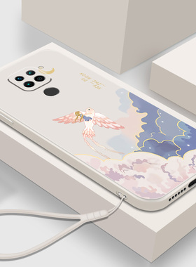 中国风适用红米10X4G手机壳小米Redmi10X5G液态硅胶女款10xPro全包小众m2003j15sc高级保护套m2004j7ac软壳