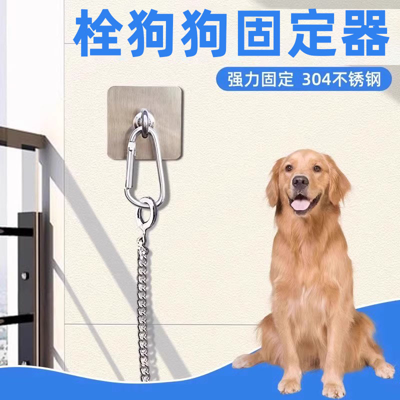 栓狗固定器狗狗洗澡牵引绳壁挂