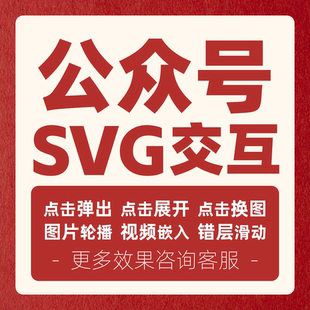 微信公众号SVG交互 点击展开弹出滑动轮播  秀米推文排版e2