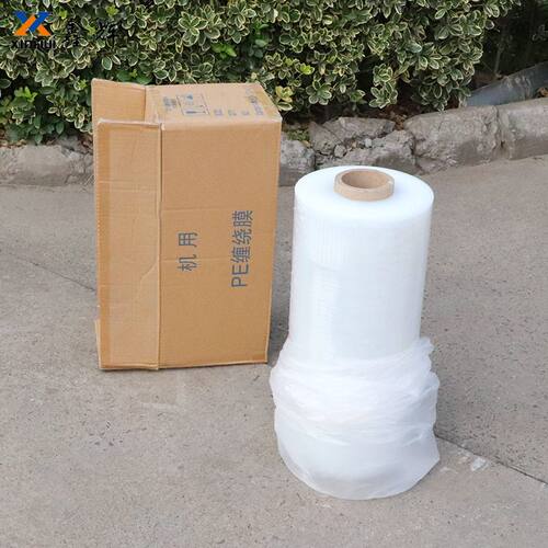 厂家缠绕机专用预拉伸包装膜  透明自粘塑料工业物流快递包装膜