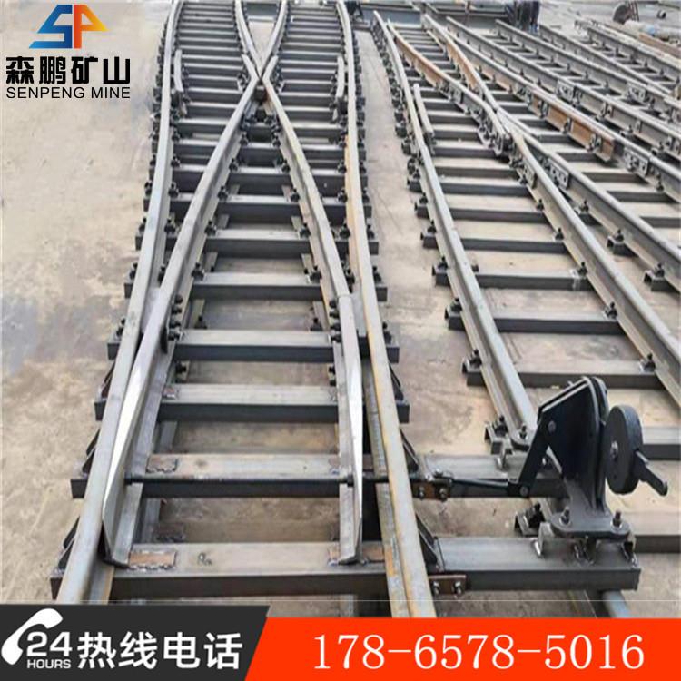 DK630-3-6左开道岔 30公斤轨专用道岔 矿山隧道用铁路单开道岔