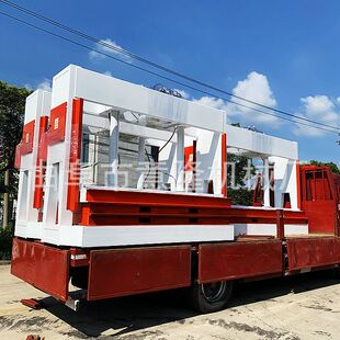 6米长防火门板整型六个油缸重型液压冷压机50吨家具板液压冷压机