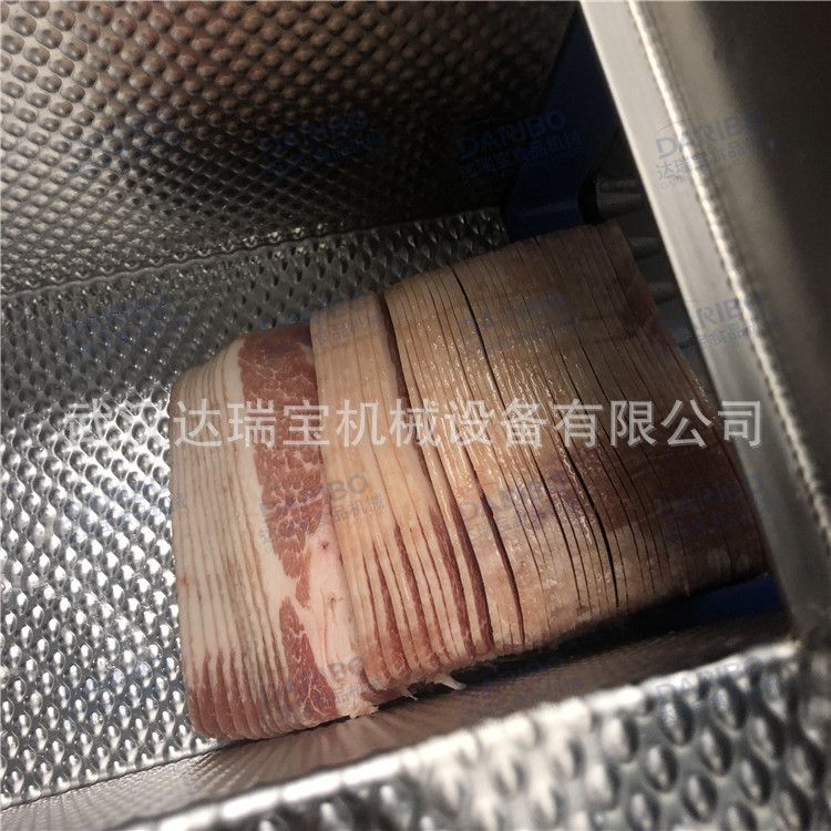 *日式烧肉牛肉刨片机 和牛猪大排切片机 乌鸡肠肉肠切片砍排机