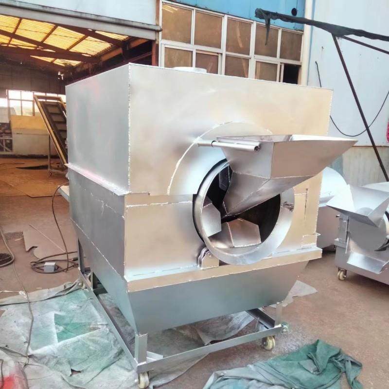 水箱式芝麻菜籽榨油炒货机 不锈钢杂粮炒货机图片 豌豆蚕豆类翻炒