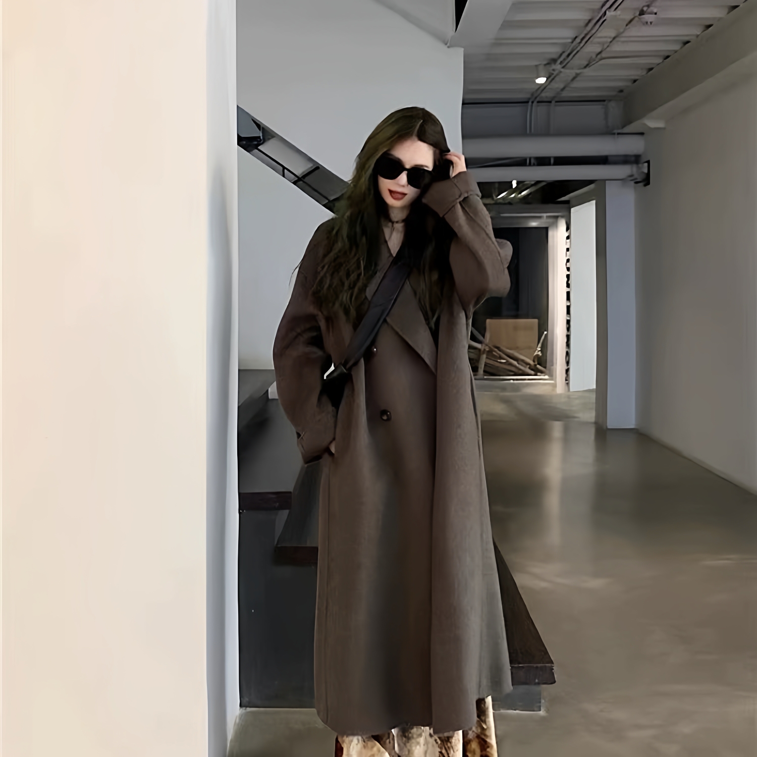 2025年新款女超好看风衣中长款小个子秋冬加厚