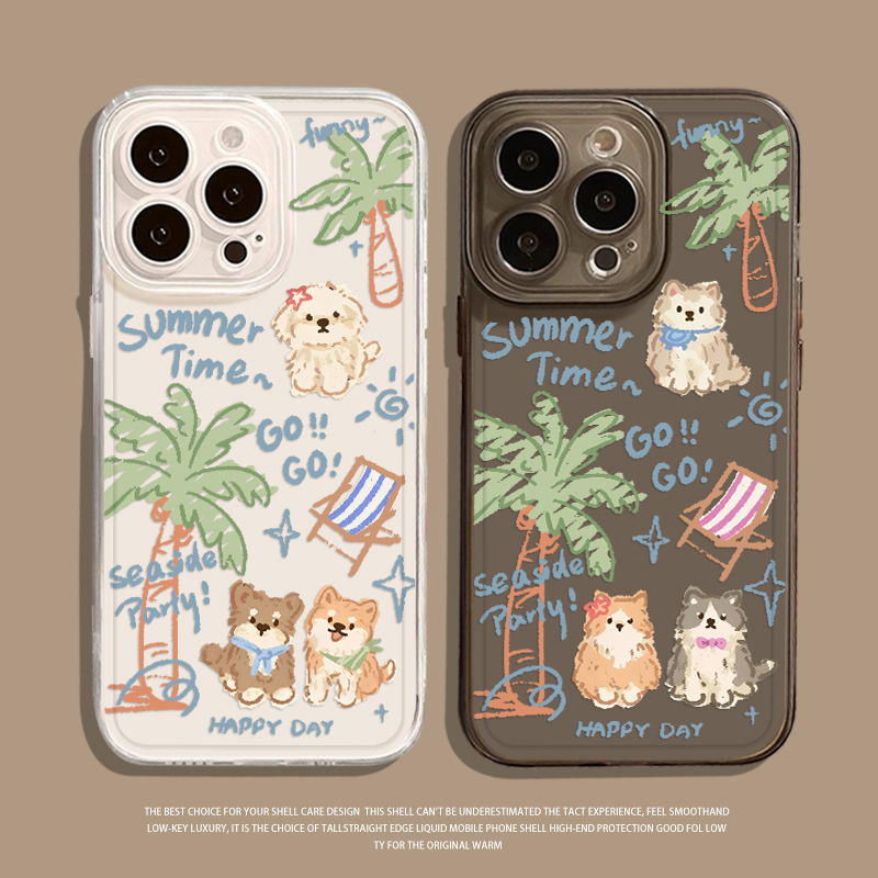 涂鸦小狗猫咪手机壳适用小米红米