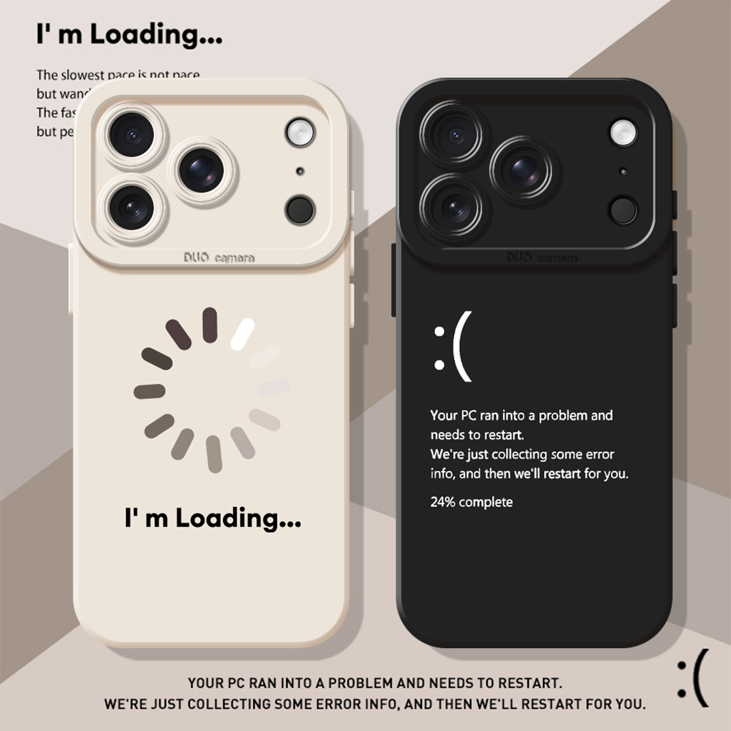 打工人黑屏手机壳适用苹果18promax上班iphone17/16/15搞怪14plus趣味13mini发疯12新款11简约x小众8硅胶7/xr