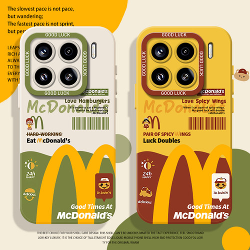 麦门M记小熊手机壳适用小米红米