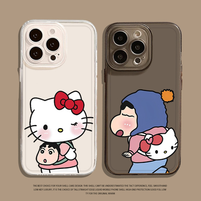 凯蒂猫蜡笔小新手机壳适用苹果