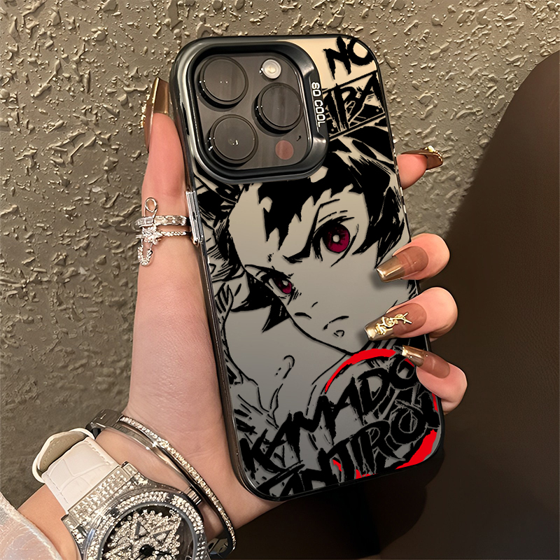 线稿鬼灭之刃手机壳适用小米红米