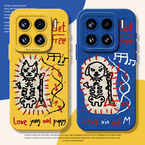 摇滚朋克猫狗手机壳适用小米红米