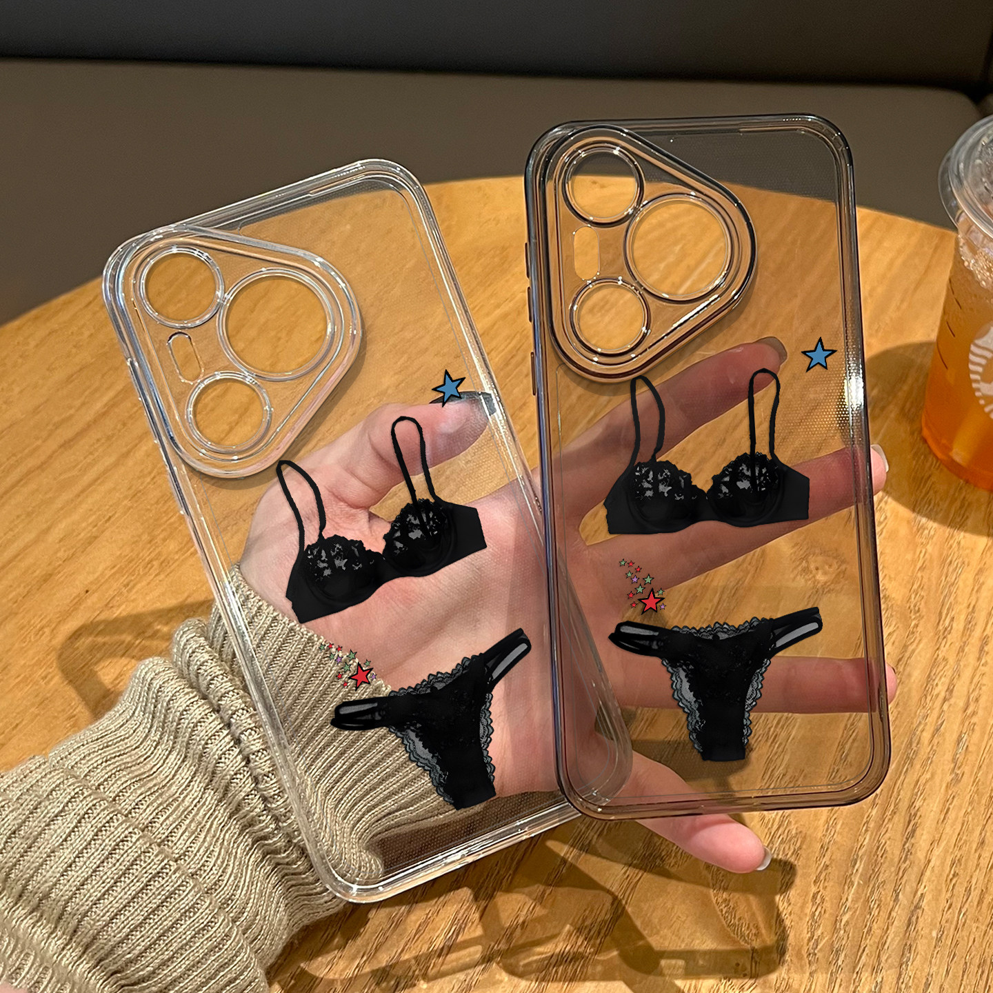 比基尼手机壳适用华为pura80蕾丝mate70pro搞怪nova15ultra新款p60趣味14创意50潮流40个性30透明13/12/11/10