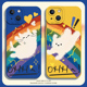 彩虹猫狗手机壳适用苹果15小猫16小狗iphone14promax情侣13彩色12mini多巴胺11新款 x涂鸦8plus小众17硅胶xs