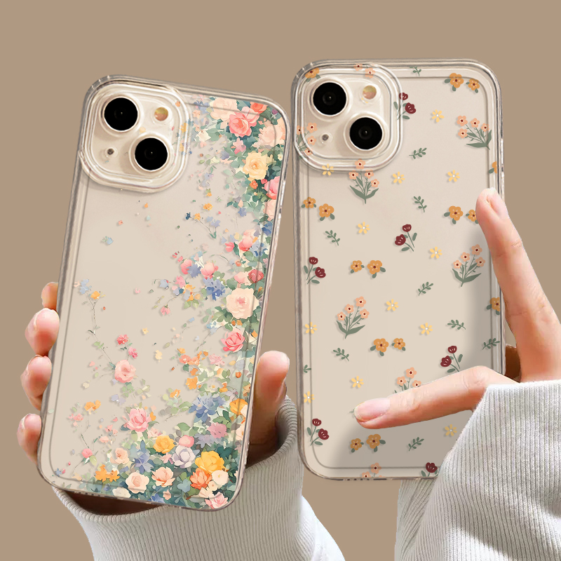 韩系碎花手机壳适用于苹果系列