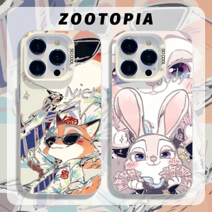 k70 12高级感11套k50 k40s note13小众k60新款 尼克朱迪情侣适用小米15手机壳17疯狂动物城14pro红米k80