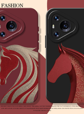 鎏金剪纸马手机壳适用华为pura80硅胶mate70pro马年nova15ultra新年p60本命年14红色50男40/30/13/12/11/10/9