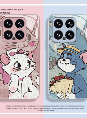 汤姆玛丽猫适用小米14手机壳15/13ultra红米k70玻璃note12pro情侣11猫和老鼠k60新款17可爱k50/k90s一对k80/9