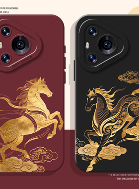 祥云金马手机壳适用华为pura80马年mate70pro新年nova15ultra新款p60本命年14过年50红色40/30/13/12/11/10/9