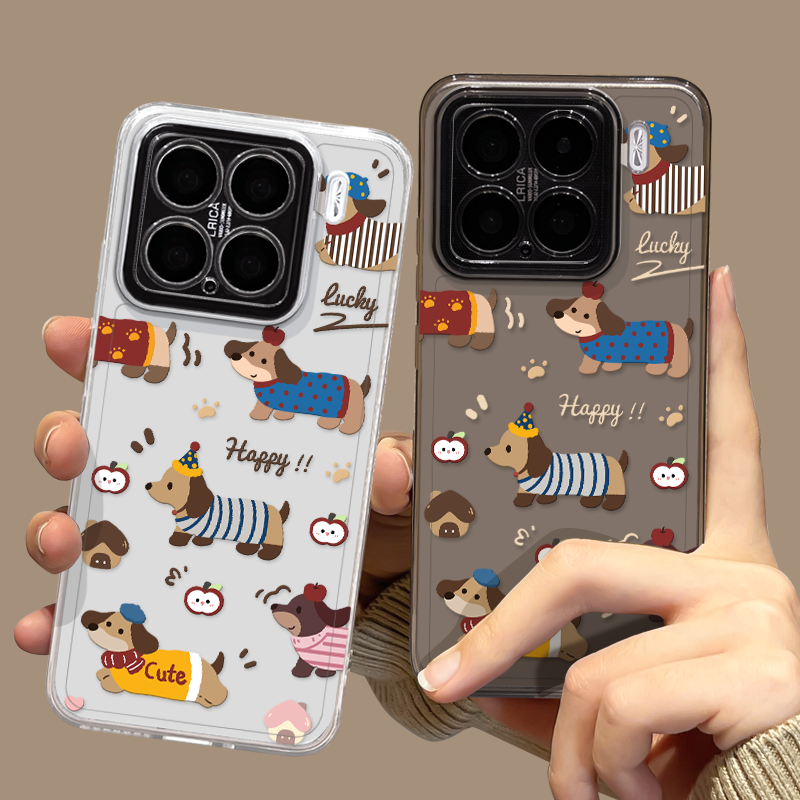 腊肠小狗手机壳适用小米红米系列