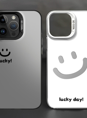 简约笑脸手机壳情侣适用小米14高级感17/15/13ultra红米k70爆款note12pro男女11防摔k60全包10/k50k90s/k80/9